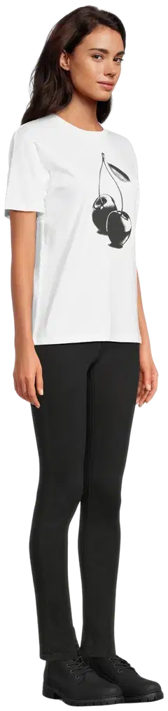 WKLY. naisten T-paita 213W030121 - CHERRY - 4