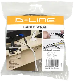 D-Line kaapelikierre Tidy Wrap,valkoinen - 5
