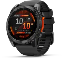 Garmin urheilukello Fenix 8 AMOLED 51 mm tummanharmaa/musta - 1