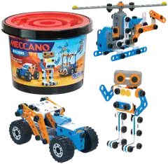 Meccano Junior Free Play Bucket -rakennussarja 150 osaa - 2