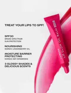 Lumene Lip Glow huuliöljy SPF30 1 Fudge 10 ml - CHERRY - 5
