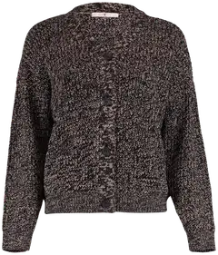 Hailys naisten neuletakki pi44pa ykk-po2111001-1 - black marl - 1