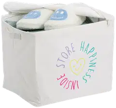 Zeller säilytyskori Happiness vetoketjulla - 2