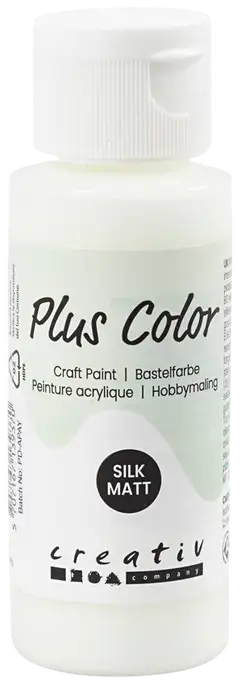 Plus Color askartelumaali 60 ml luonnonvalkoinen - 1