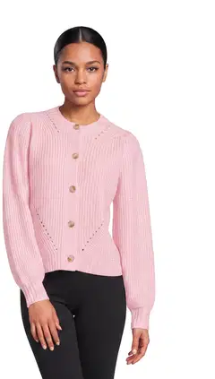 WKLY. naisten neuletakki villasekoite 213W362687 - Lt pink - 1