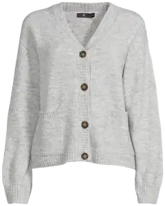 House naisten neuletakki Fluffy-C - L.grey melange - 2