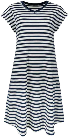 House naisten raidallinen mekko 218H261714 - Striped - 1