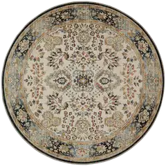 Jysmä matto Rustic Ø 100 sininen - 1