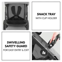 Hauck yhdistelmävaunut Shop N Care Travel Set 0-25 kg harmaa - 19