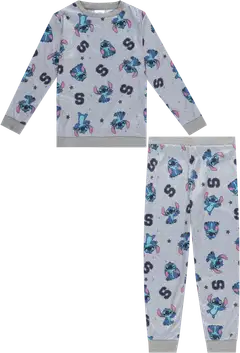 Lilo & Stitch lasten fleecesetti LSQ70004 - Grey Marl - 1