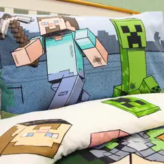 Minecraft lasten pussilakanasetti 150x210+50x60 cm monivärinen - 5