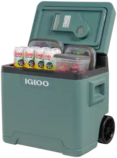 Igloo termosähköinen kylmälaukku pyörillä IE42R ACDC, tilavuus 42l, vihreä - 8