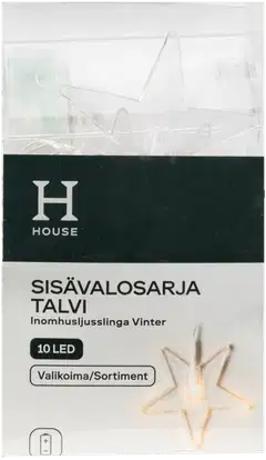 House sisävalosarja Talvi 10 led, erilaisia - 11