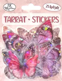J.K. Primeco tarra Perhoset pinkki hologrammi 25kpl - 1
