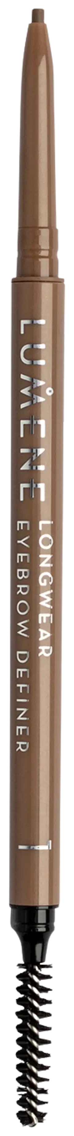 Lumene Longwear Eyebrow Definer Kulmakynä 4 Lämmin ruskea 0,09 g - Vaaleanruskea - 1