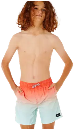Rip Curl poikien uimashortsit offset fade volley  05SBBO - RED - 5
