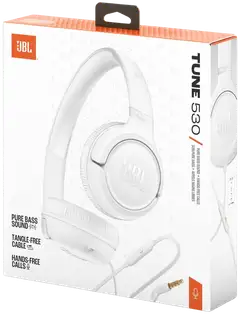 JBL langalliset sankakuulokkeet 3,5mm liitännällä Tune 530 valkoinen - 9