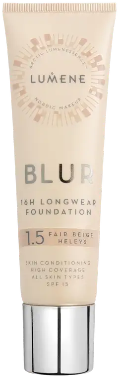 Lumene Blur Pitkäkestoinen meikkivoide SK15 1.5 Heleys 30ml - 1