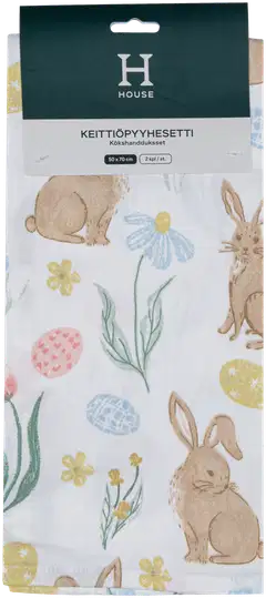 House keittiöpyyhe Rabbit Garden 50 x 70 cm 2 kpl - 4