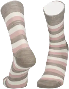 Sukkamestarit naisten merinovillasukat raita - Soft pink - 2