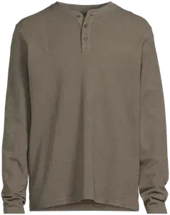 House miesten henley-paita struktuuri 195H292603 - Chocolate Brown - 2