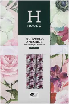 House sivuverho Anemone 140 x 250 cm v.punainen/valkoinen/punainen - 4