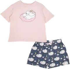 Martinex Muumi naisten shortsipyjama Lepo 585175 - SININEN - 1