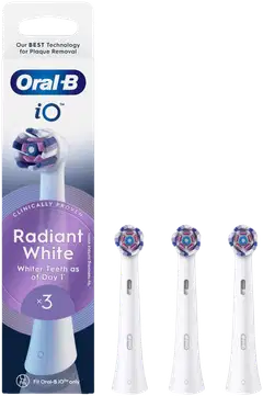 Oral-B iO Radiant White vaihtoharja valkoinen 3kpl - 1
