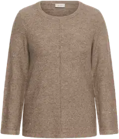From Lou naisten pluskoon neule Flflora - Taupe Gray Melange - 1