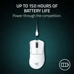Razer pelihiiri Deathadder V4 Pro valkoinen - 12