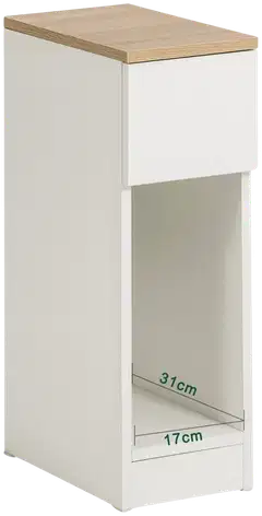 SoBuy yöpöytä valkoinen FBT111-WNX2 - 2