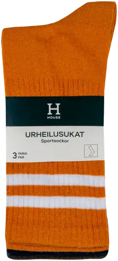House miesten urheilusukat raita 193H322510 3-pack - Green/blue/yellow - 2