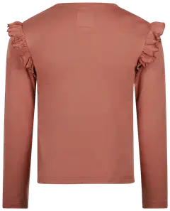 Kokonoko lasten smokkirypytetty pitkähihainen trikoopaita O56987 - Dark old pink - 2