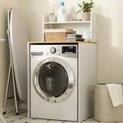 SoBuy pesukonekaappi valkoinen BZR224-WN - 2