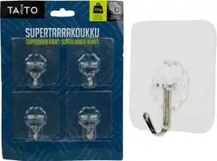 Taito supertarrakoukut 4kpl läpinäkyvä - 1