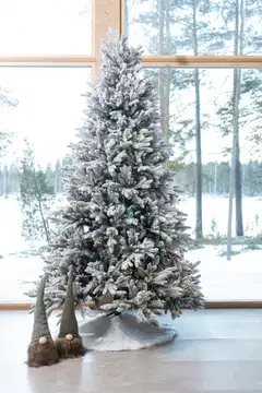 Winteria Kuusenalusmatto Paljetti 90 cm punainen/hopea - 4