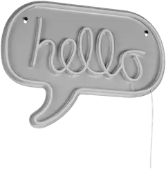 Trio seinävalaisin Hello led neonkyltti usb-käyttöinen - 3