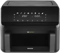Sencor dual air fryer kiertoilmakypsennin SFR 9650BK musta - 3