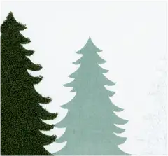 House sisustustyyny Fir trees 50x50 cm beige/vihreä - 2