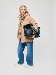 WKLY. naisten raidallinen pusero kilpikonnakauluksella 213W341208 - black/off white - 3