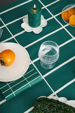 Marimekko Unikko tummanvihreä pöytäkynttilä 1kpl/6,5x10cm - 2