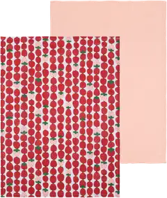 House keittiöpyyhe Mansikka 50x70cm punainen 2-pack PatternLab - 1