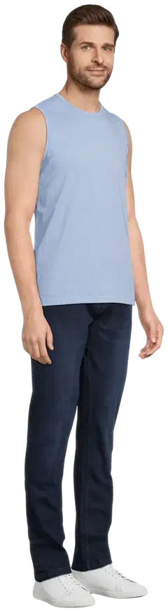 House miesten hihaton t-paita 195HNOS1 - light blue melange - 4