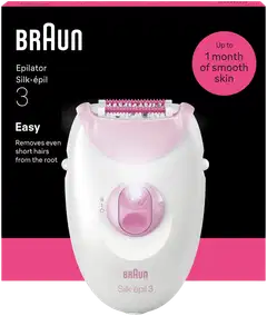Braun LEGEPIL SE3-000 PNK BOX MN Epilaattori - 1