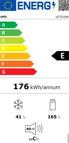 UPO jenkkikaappi UCT51EW valkoinen - 3