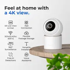 Imilab C40 4K WiFi -valvontakamera sisäkäyttöön CMSXJ112A - 10