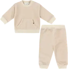 Ciraf vauvojen veluurisetti paita & housut 250B254173 - Chalk - 1