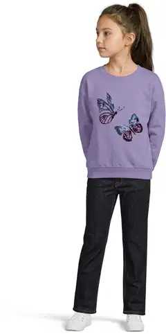 Ciraf lasten pitkä collegepaita Paljetti 25TC263308 - Purple Rose - 4
