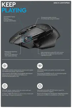 Logitech langaton pelihiiri G502 X lightspeed - 14