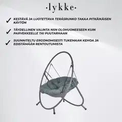 Lykke riipputuoli comfort, vihreä - 6